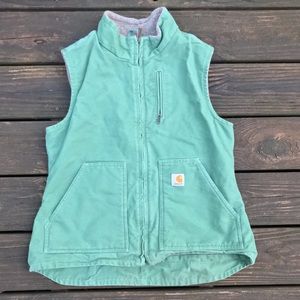 Women's Carhartt Vest Full Zip Sze Medium 8 10 EUC